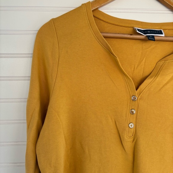 Karen Scott Yellow Blouse for Effortless Style - Picture 3 of 8